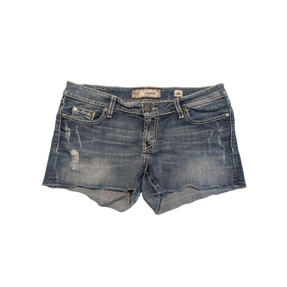 BKE starlight distressed low rise denim shorts 29 * - Picture 1 of 5